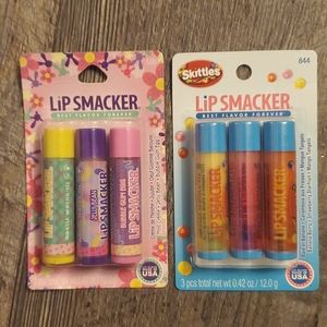 2 Lip smacker lip balm set ~ Skittles candy